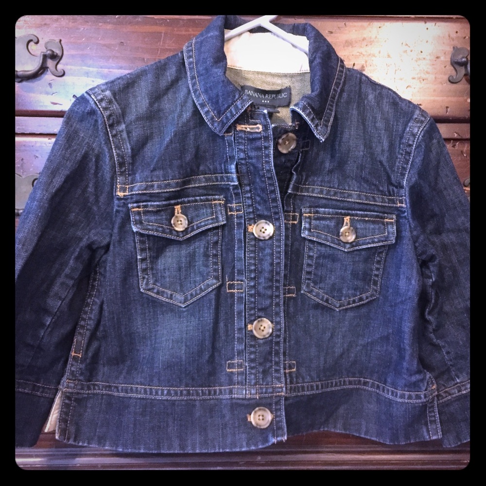 Banana Republic Dark denim bolero jacket